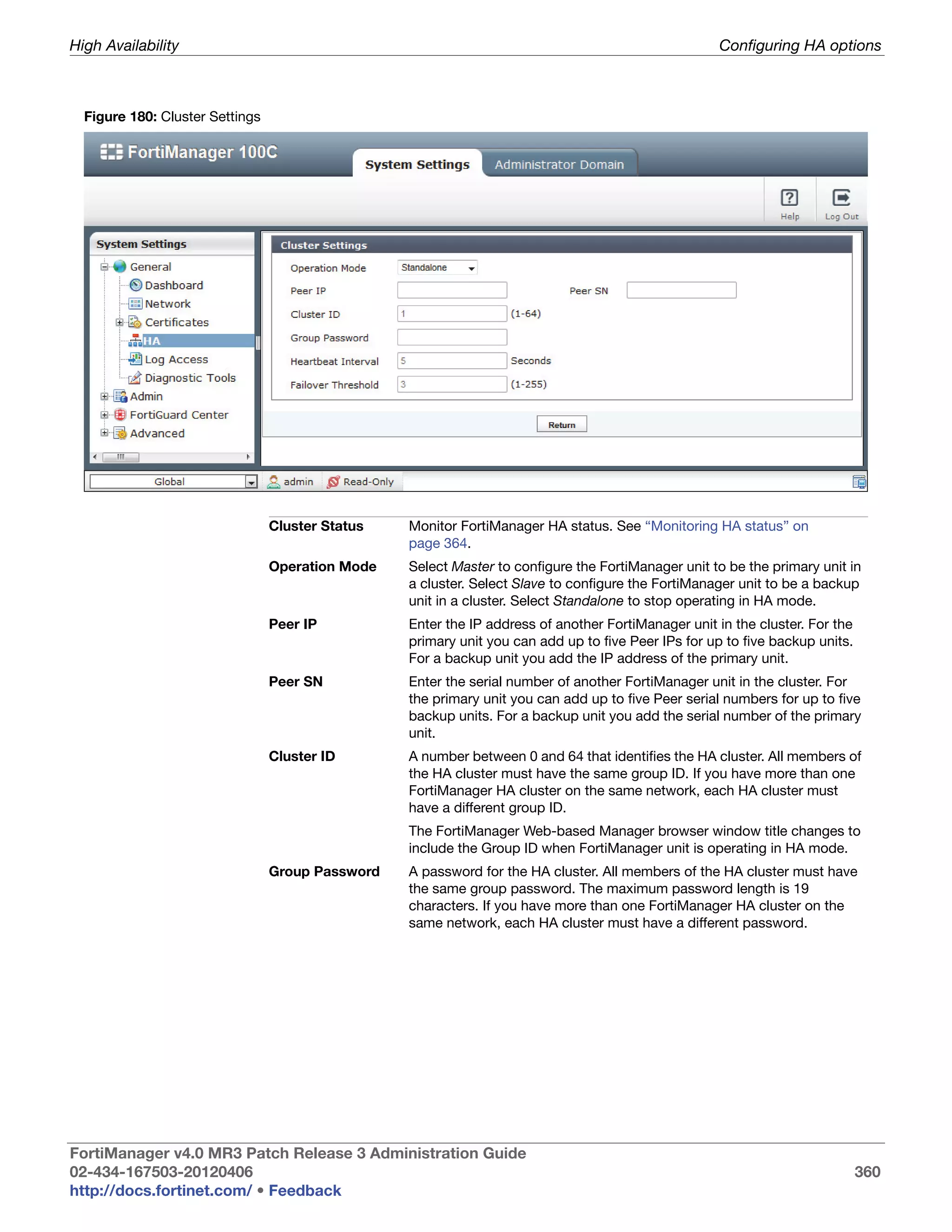 Fortimanager admin-40-mr3