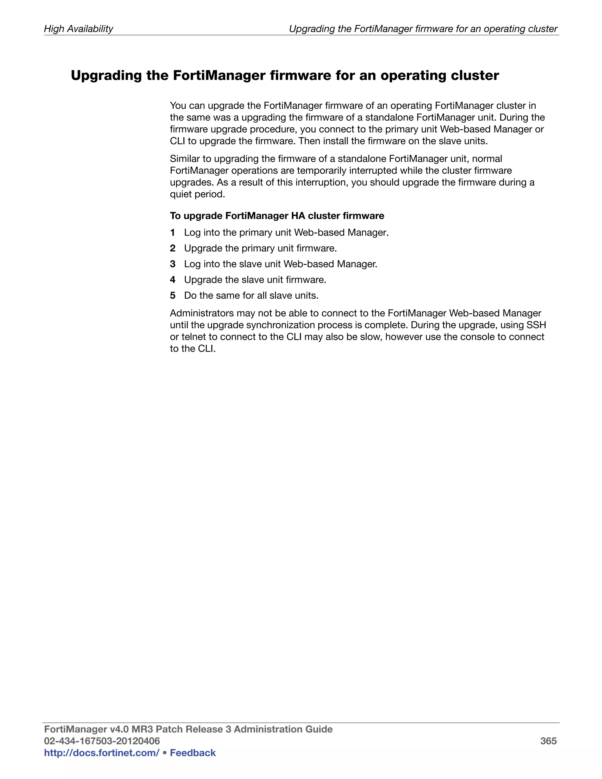 Fortimanager admin-40-mr3