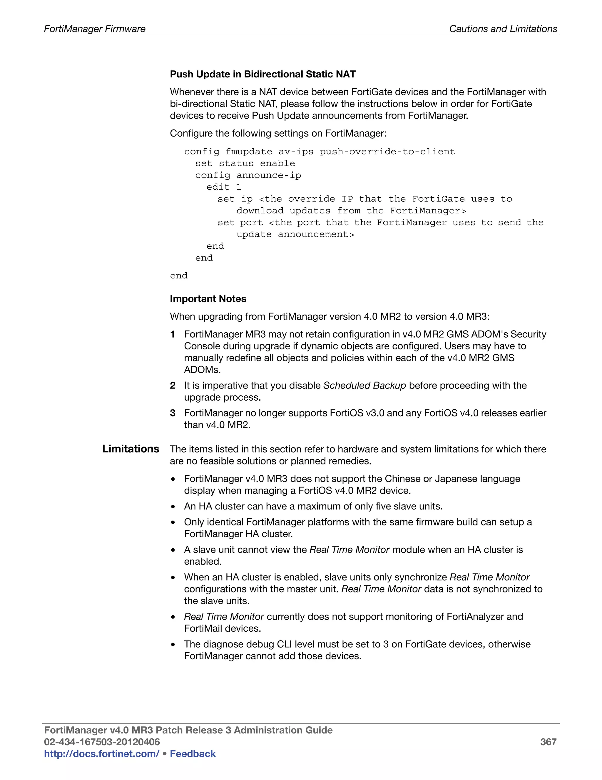 Fortimanager admin-40-mr3