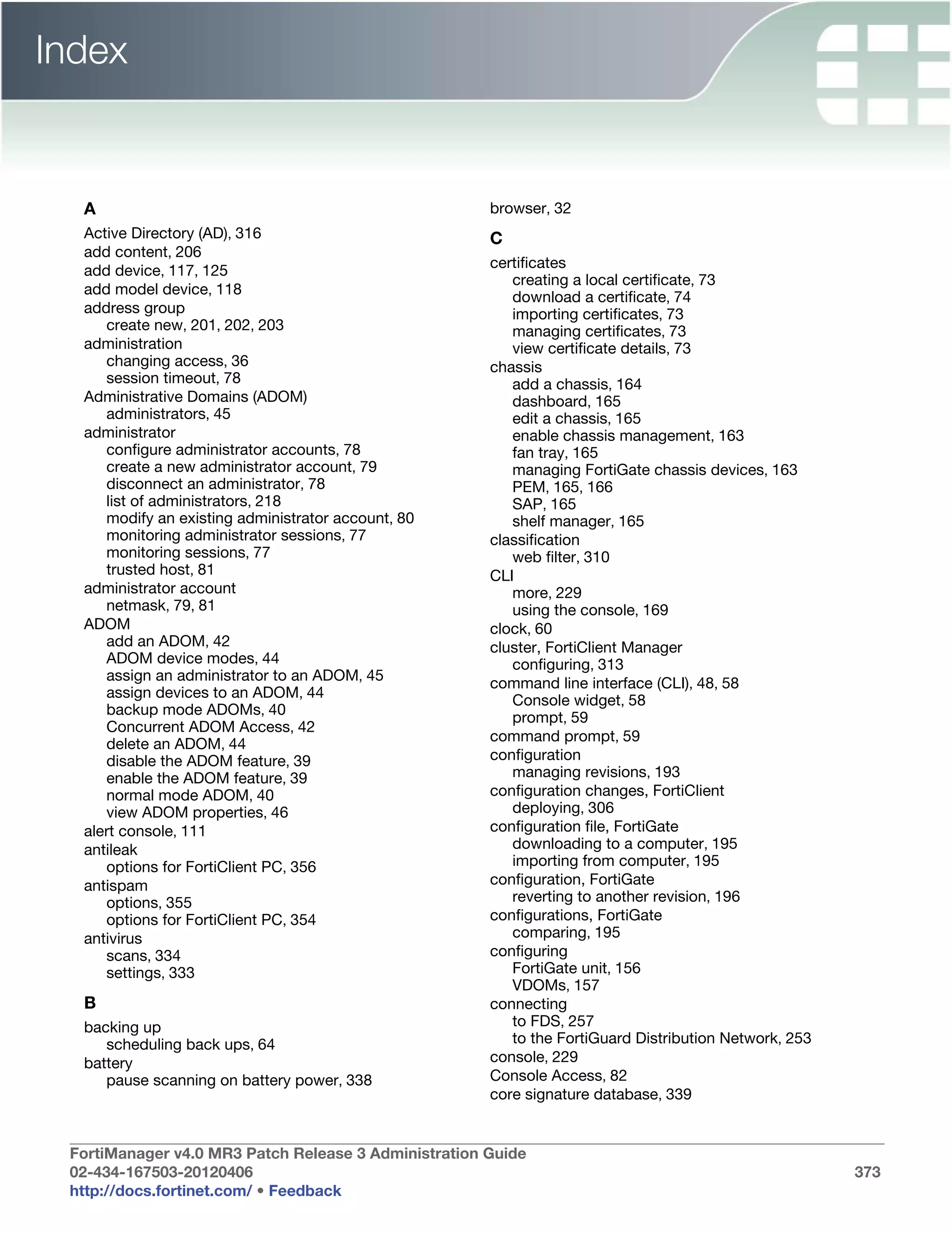 Fortimanager admin-40-mr3