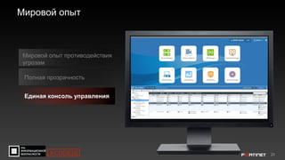 20
Единая консоль управления
Мировой опыт противодействия
угрозам
Полная прозрачность
Мировой опыт
#CODEIB
 