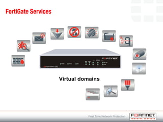 FortiGate Services
Virtual domains
 