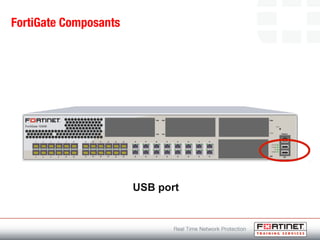 FortiGate Composants
USB port
 