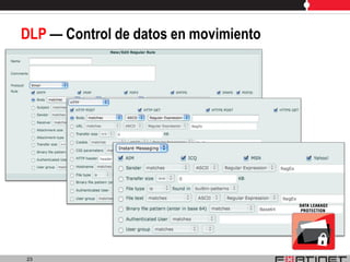 DLP — Control de datos en movimiento




23
 