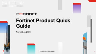 © Fortinet Inc. All Rights Reserved. 1
November, 2021
 