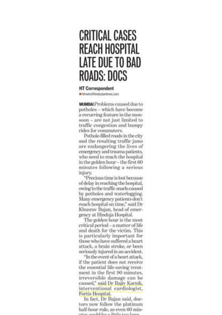 Fortis hospitals, kolkata  media coverage
