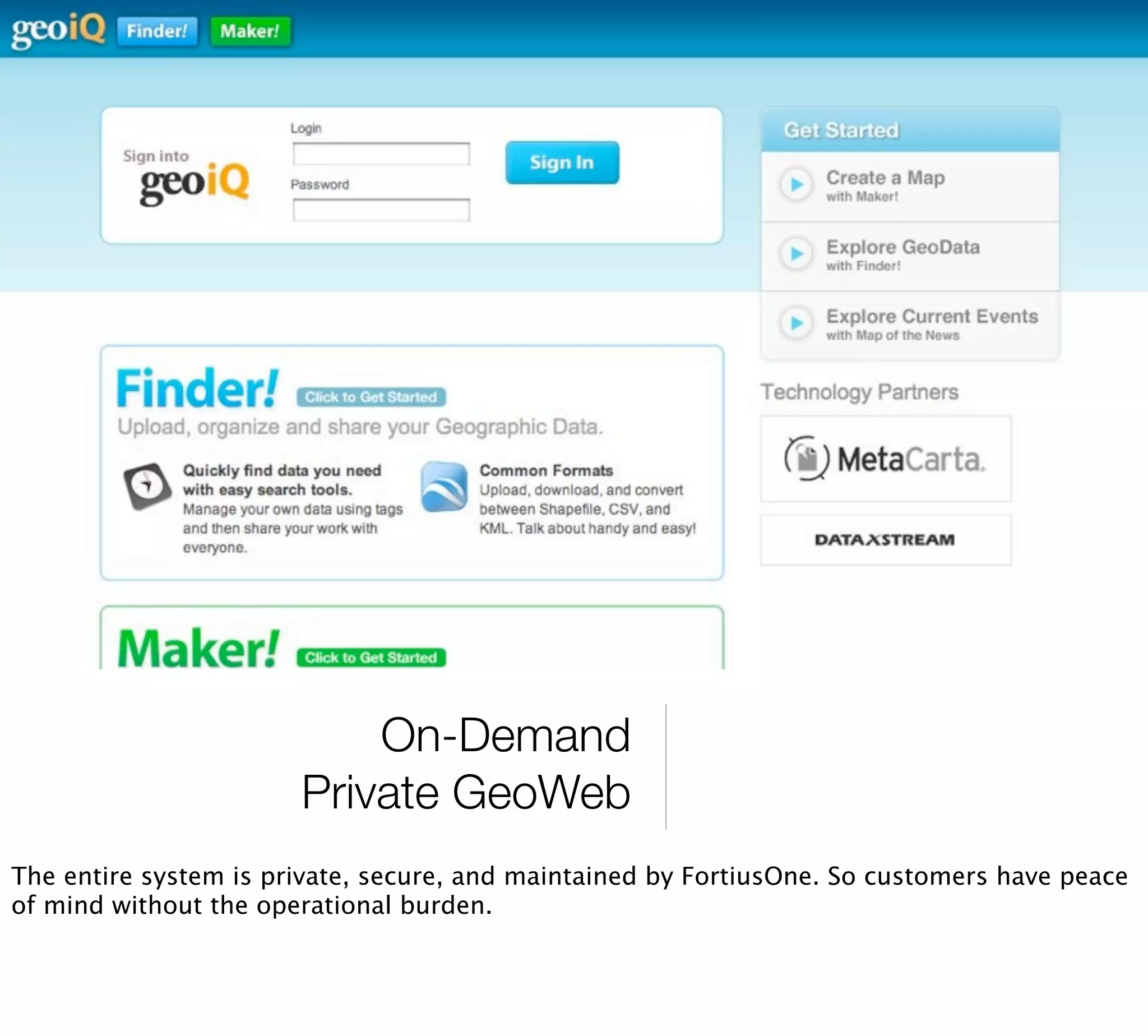 Your Own Private GeoWeb