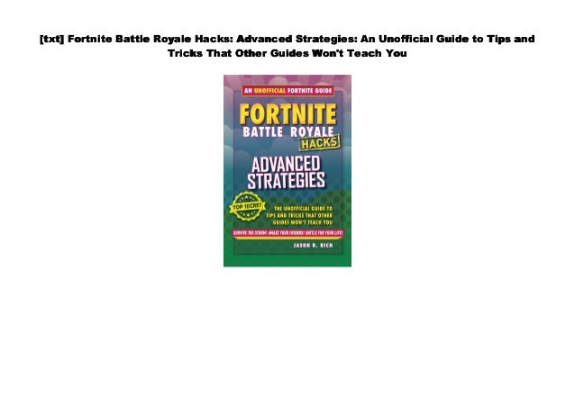 audiobook fortnite battle royale hacks advanced strategies an unofficial guide to tips and trick - fortnite hack txt