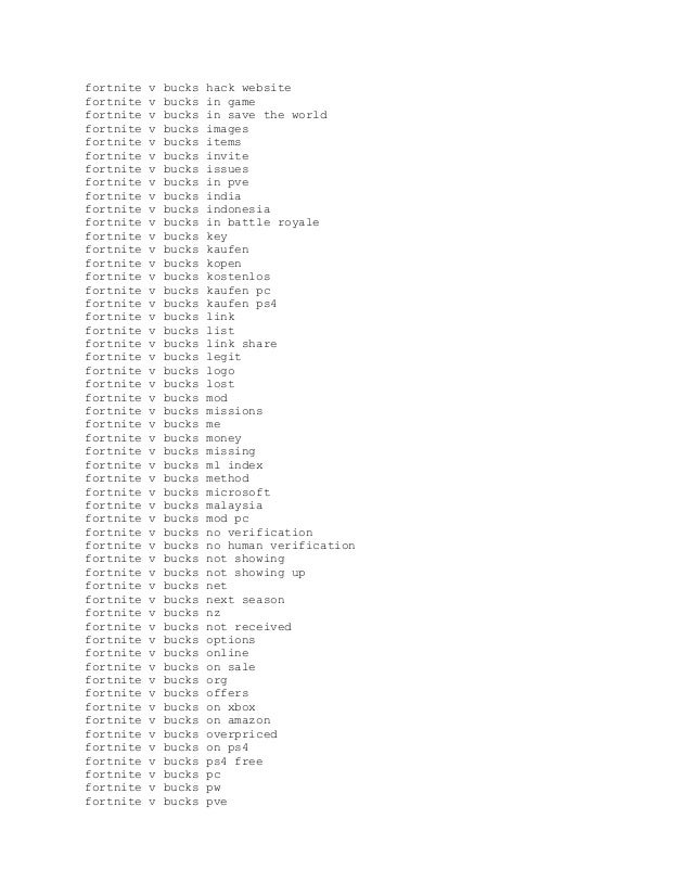 Fortnite v bucks hack 2018 - 