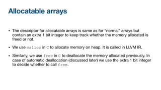 Supporting Arrays And Allocatables In Lfortran