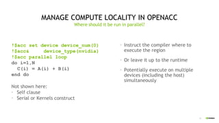 FortranCon2020: Highly Parallel Fortran and OpenACC Directives | PDF