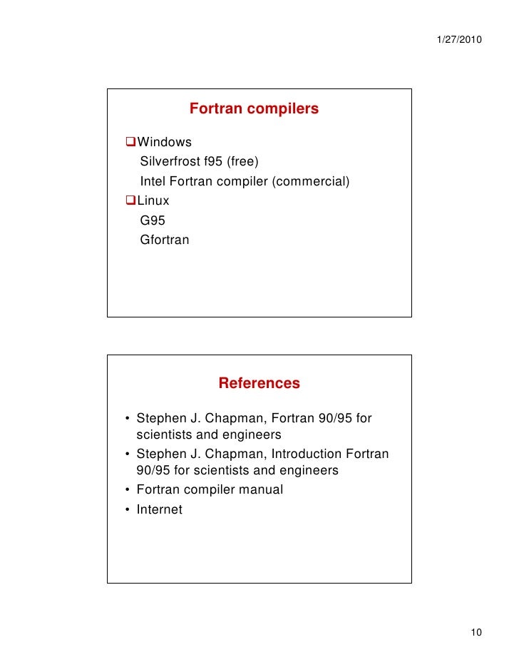 Fortran Windows Компилятор