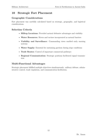 Forts & Fortifications in Ancient India Military Architecture in ...