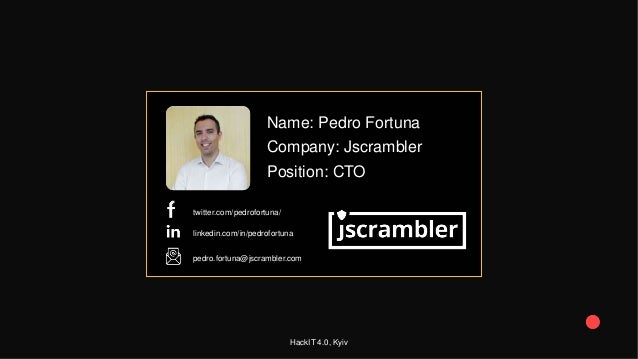 Pedro Fortuna Protecting Crypto Exchanges From A New Wave Of Man In slideshare