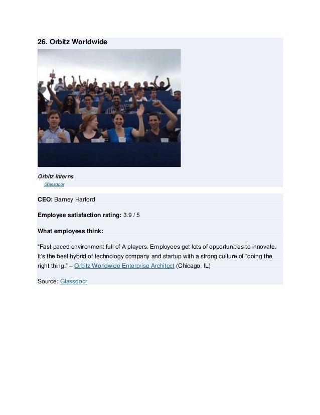 Fortune 100 Best Companies Glassdoor 72 26
