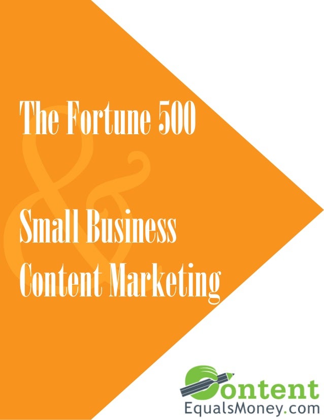 &
TheFortune500
SmallBusiness
ContentMarketing
 