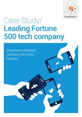 Case Study/
Leading Fortune
500 tech company
Empowering employee
advocacy with social
listening
 
