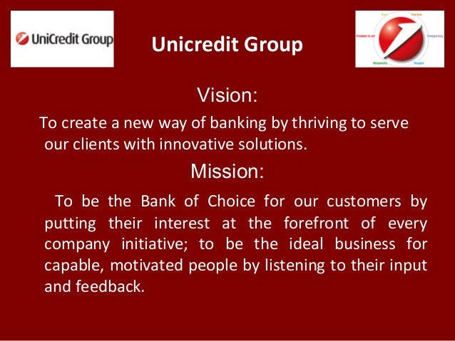 Unicredit Group Vision To Create