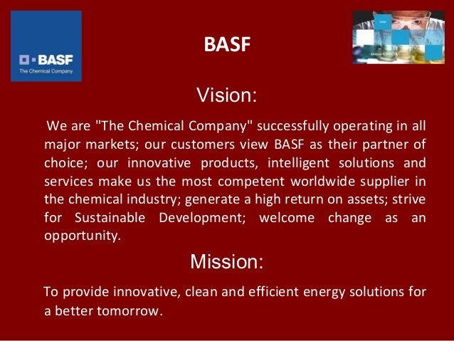 BASF Vision: We are "The