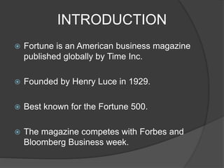 Fortune magazine | PPTX