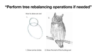 “Perform tree rebalancing operations if needed”
 