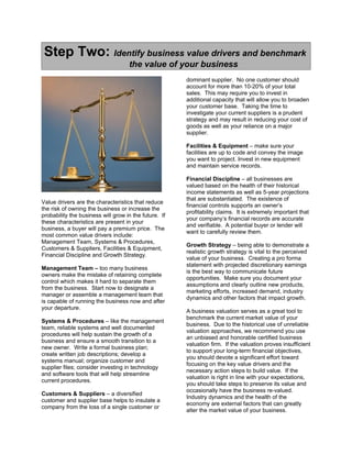 Business Succession & Exit Planning for the Sale of your Business | DOC