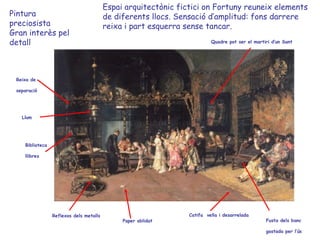 Espai arquitectònic fictici on Fortuny reuneix elements
Pintura                                  de diferents llocs. Sensa...