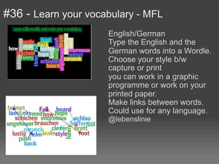 #36 - Learn your vocabulary - MFL
                     English/German
                     Type the English and the
      ...