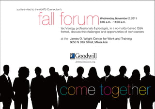 AbilITy Connection Fall Forum evite 11-2-11