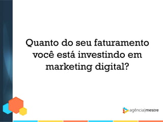 Quanto do seu faturamento
você está investindo em
marketing digital?

 
