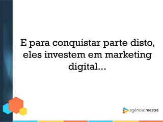 E para conquistar parte disto,
eles investem em marketing
digital...

 