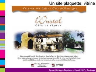 Un site plaquette, vitrine 