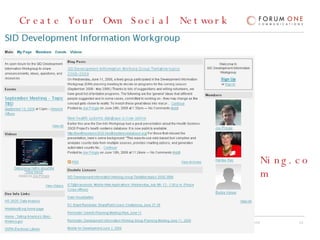 Create Your Own Social Network Ning.com 