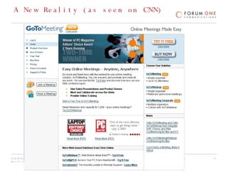 A New Reality (as seen on CNN) 