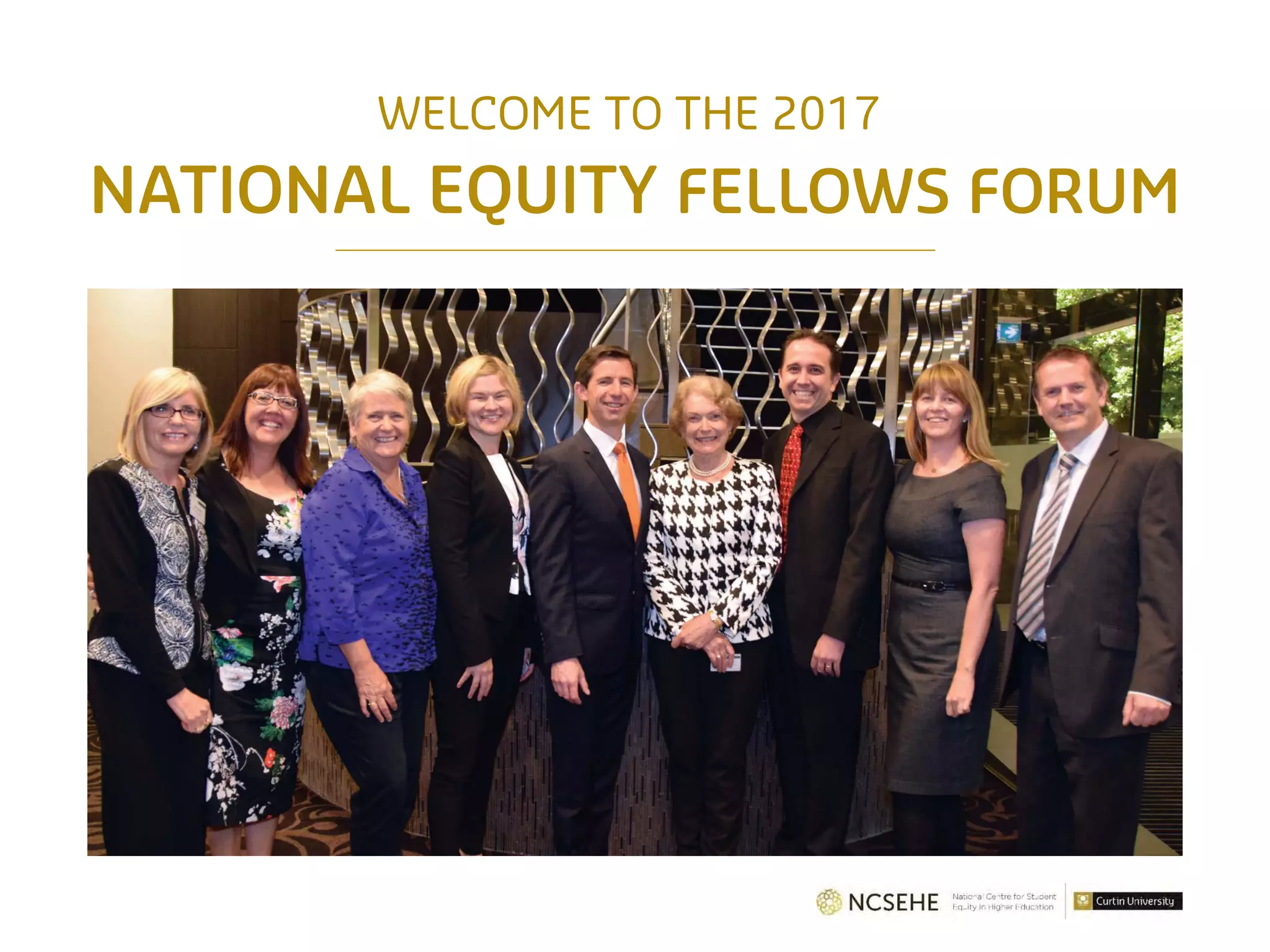 WELCOME TO THE 2017
NATIONAL EQUITY FELLOWS FORUM
 
