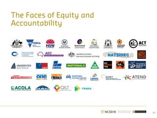 The Faces of Equity and
Accountability
65
 
