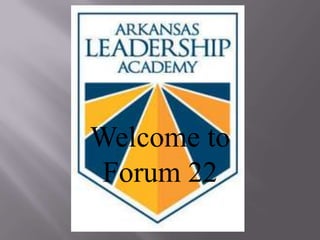 Welcome to Forum 22 