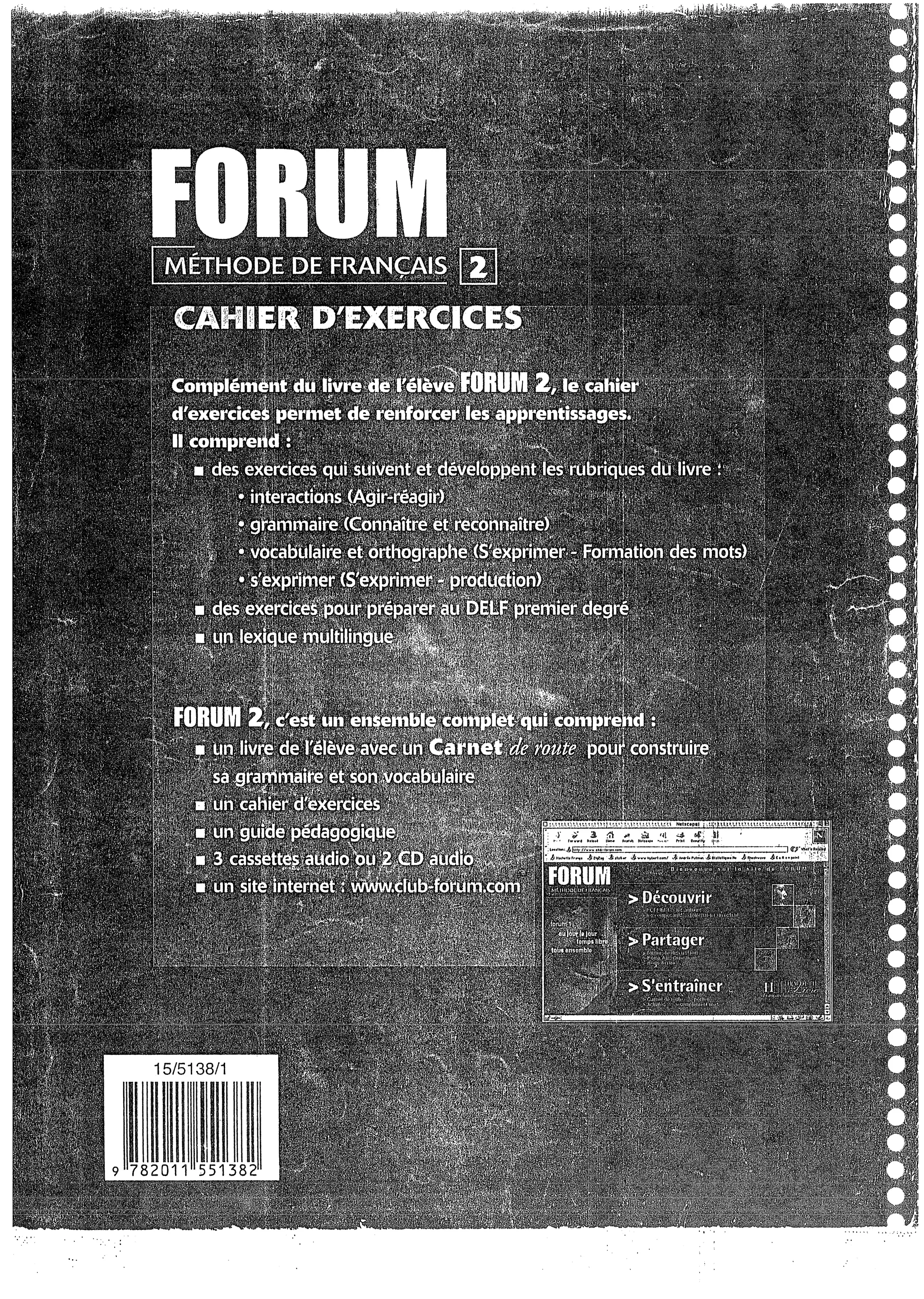 Forum cahier de exercises 2