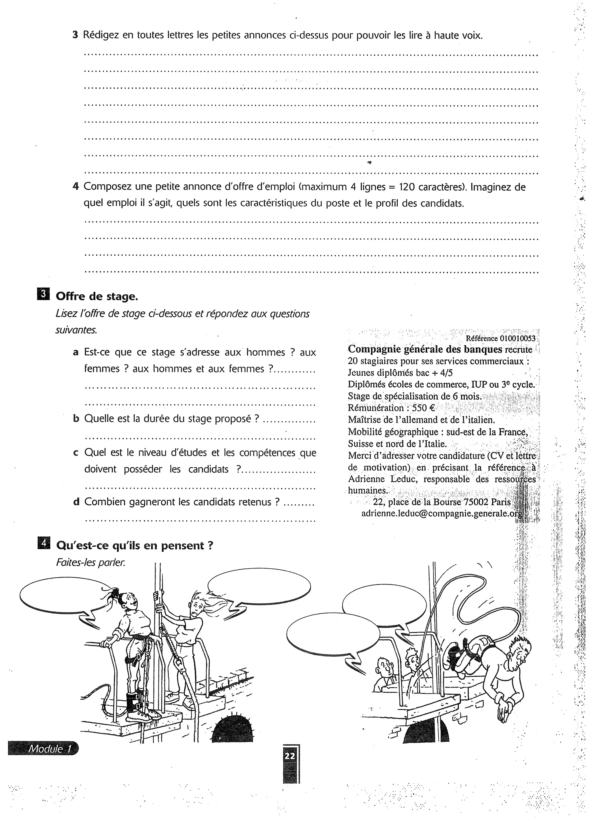Forum cahier de exercises 2