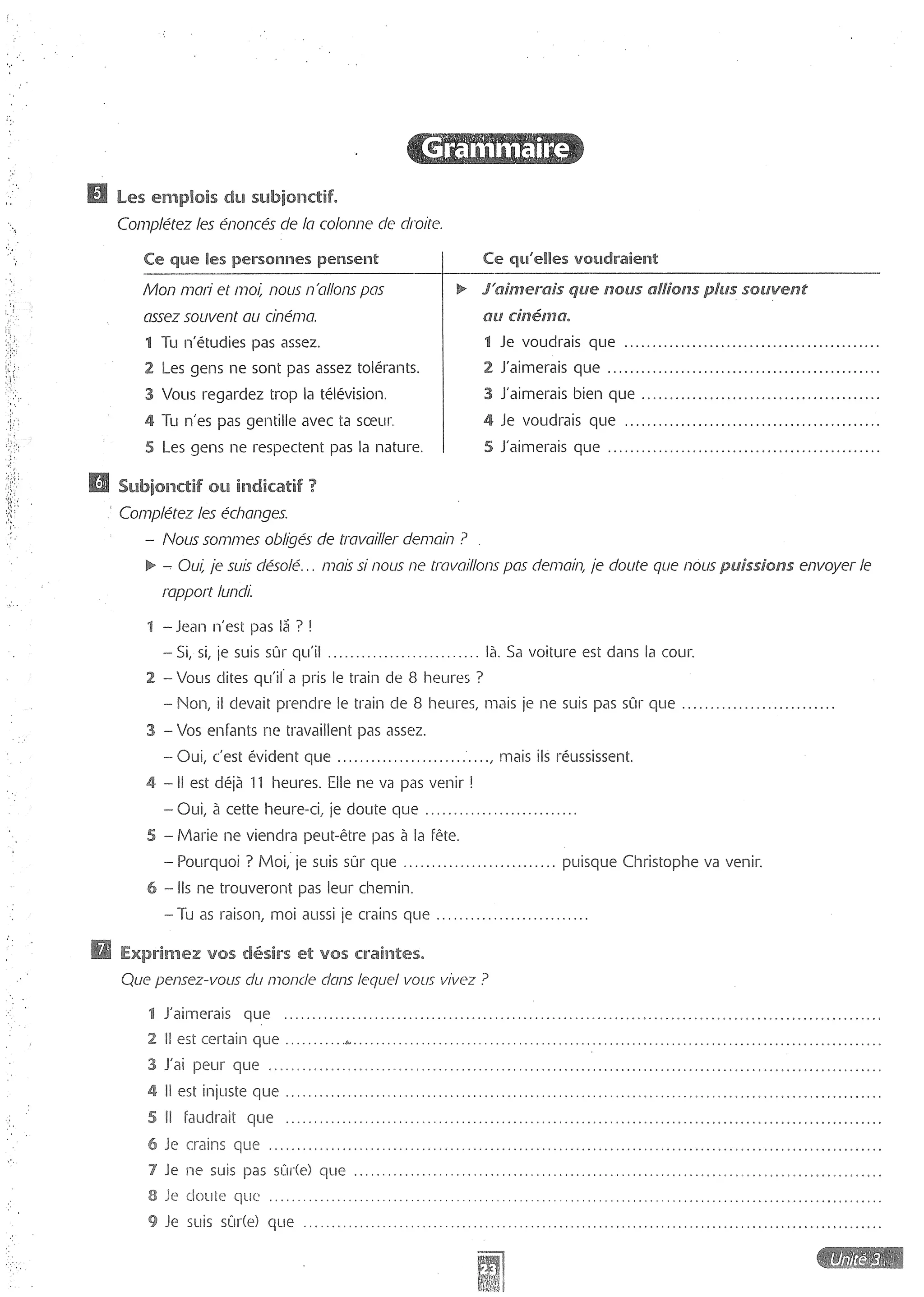 Forum cahier de exercises 2