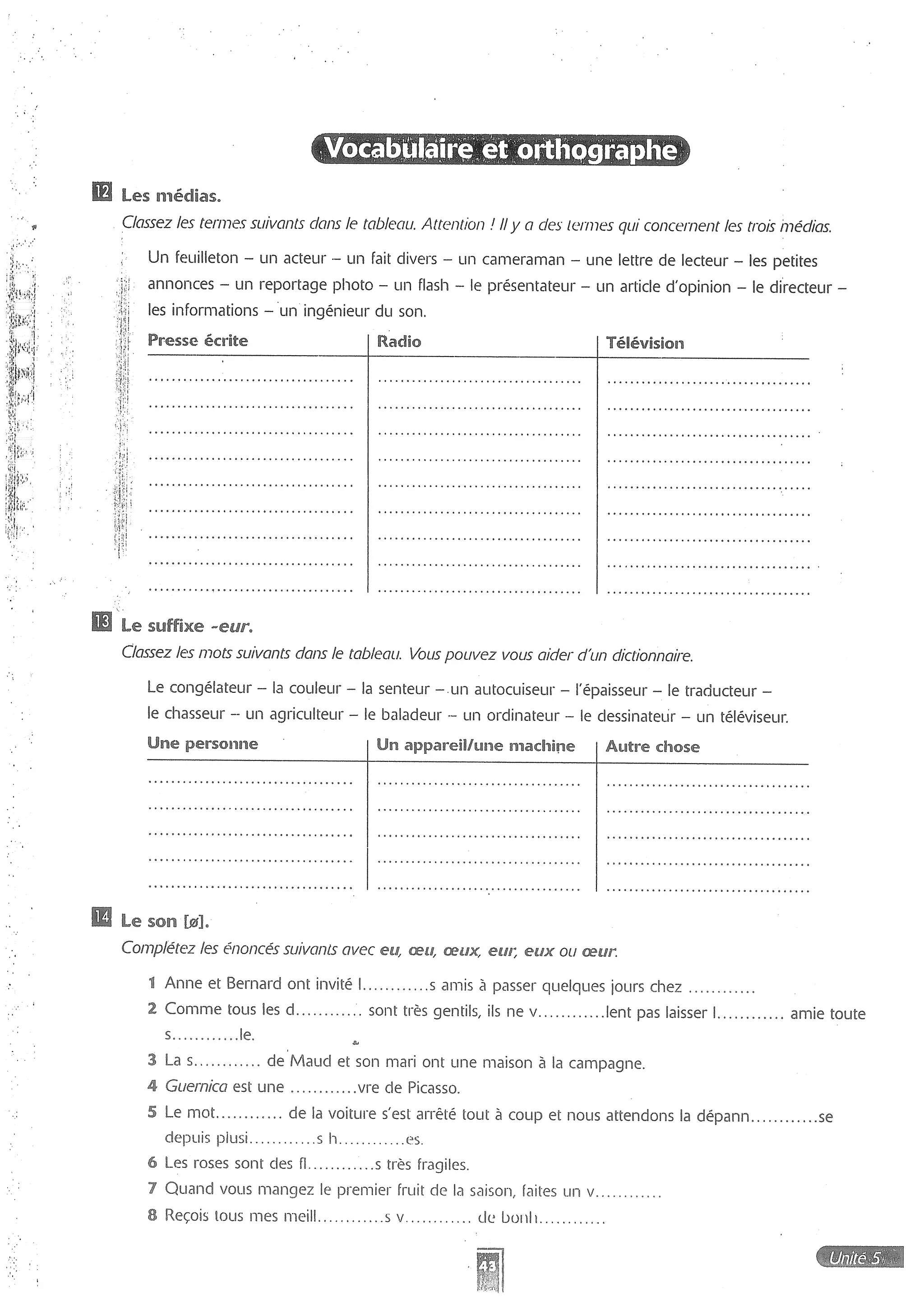 Forum cahier de exercises 2