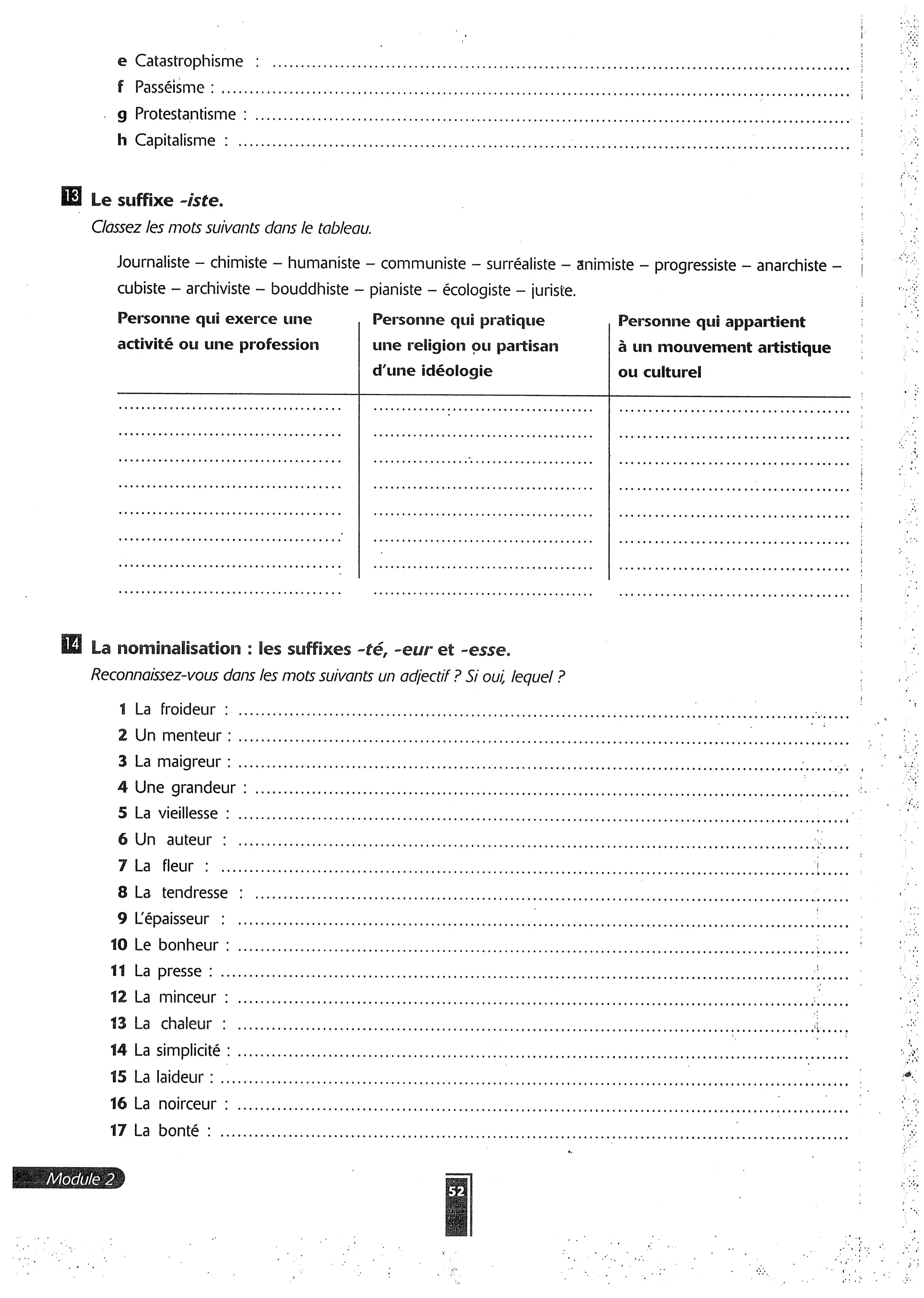 Forum cahier de exercises 2