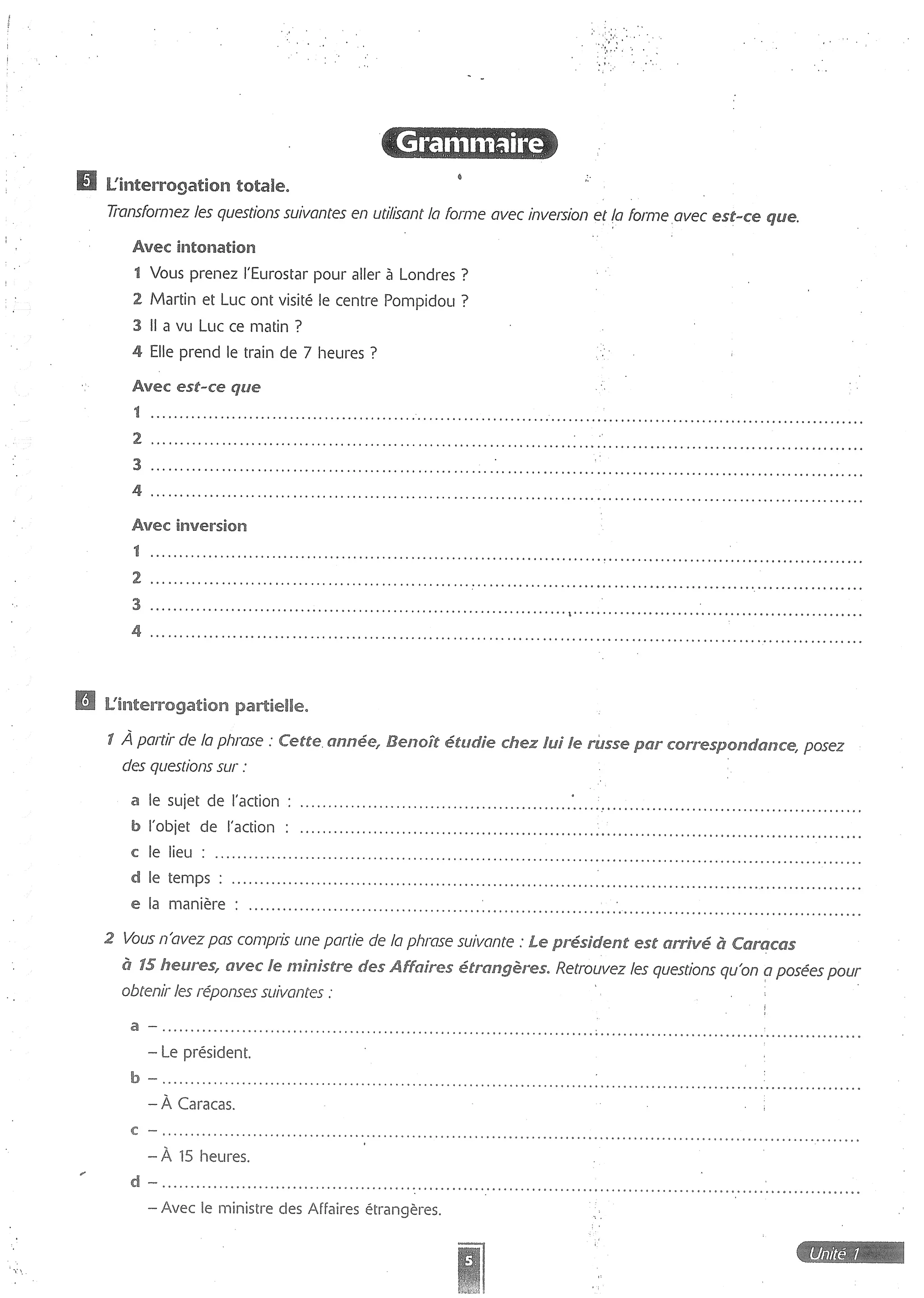 Forum cahier de exercises 2