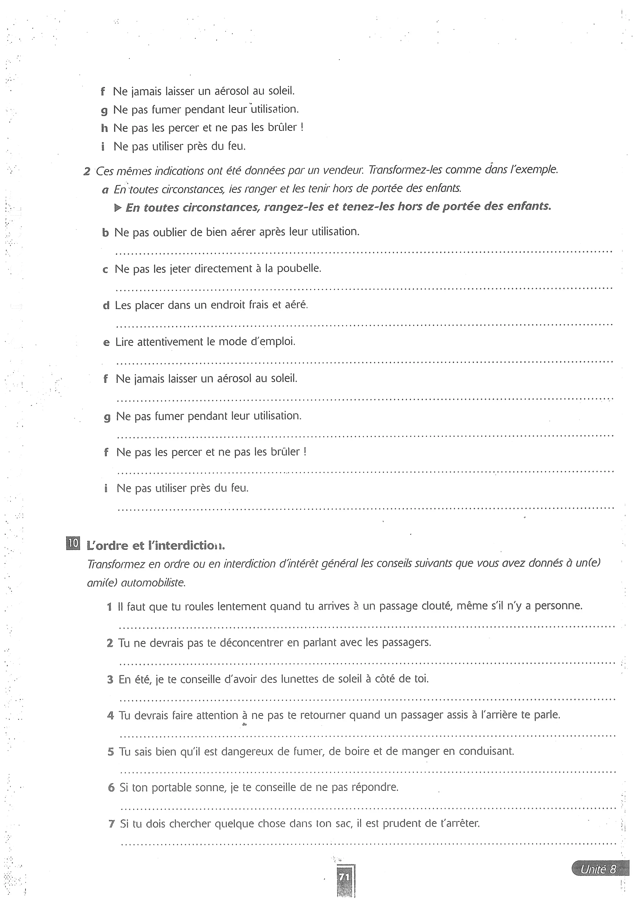 Forum cahier de exercises 2