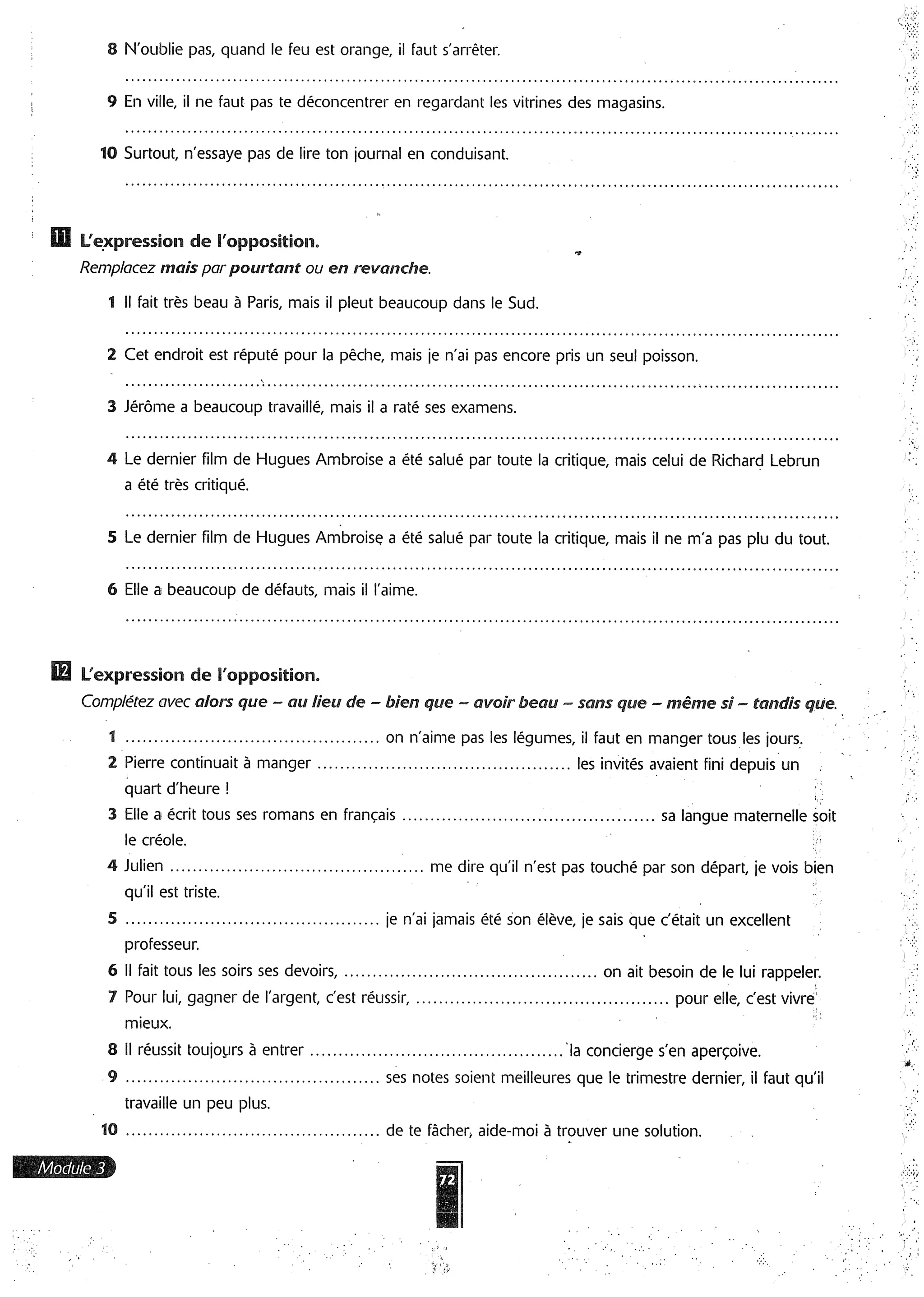 Forum cahier de exercises 2