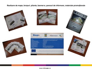 DE CE A FOST NECESARĂ IMPLEMENTAREA PROIECTULUI ?Realizare de mape, bro uri, pliante, banner-e, panouri de informare, materiale promo ionaleș ț
 