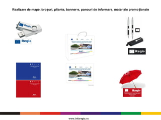 Realizare de mape, bro uri, pliante, banner-e, panouri de informare, materiale promo ionaleș ț
 