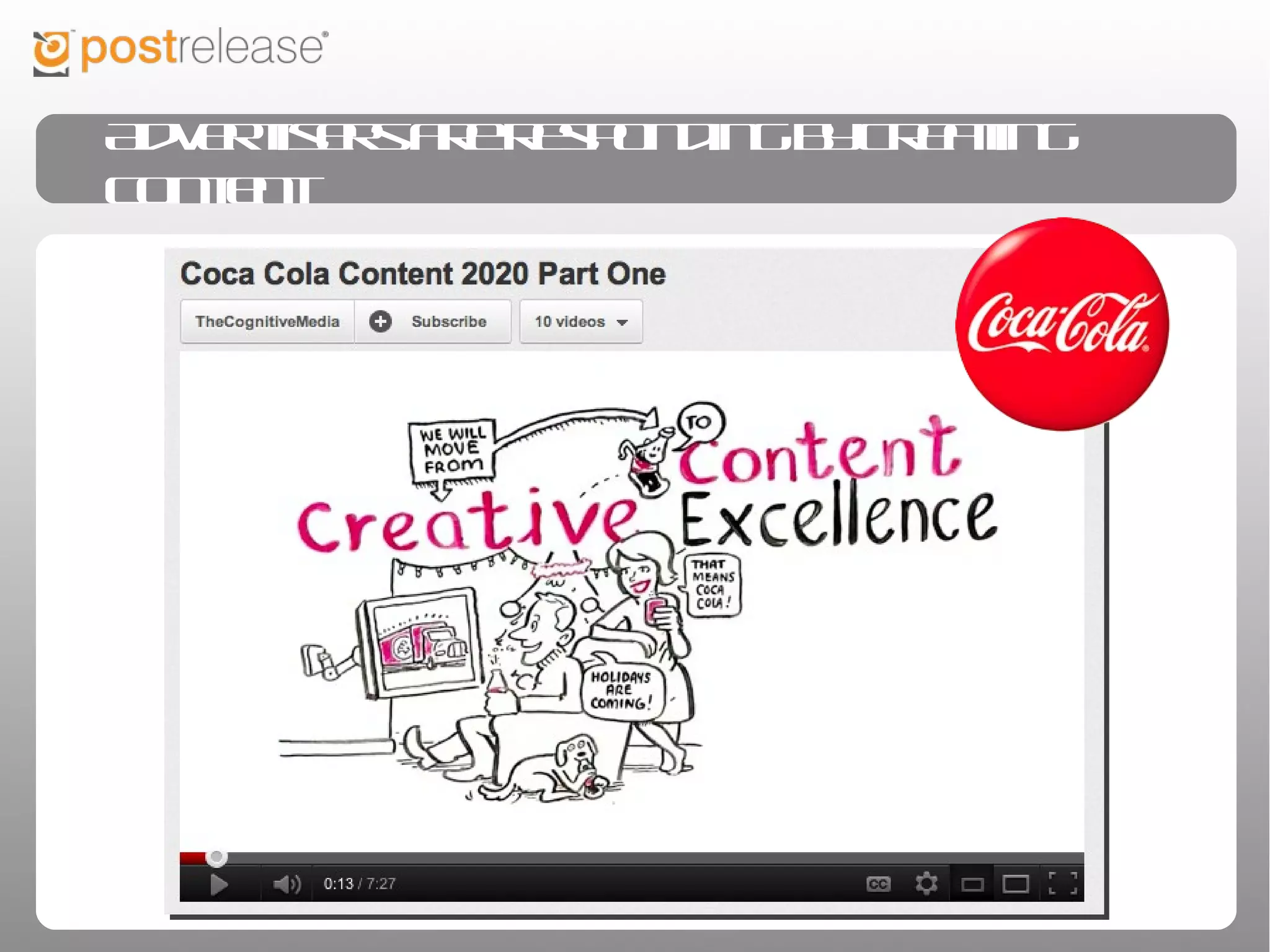 Advertisers are responding by creating content
 