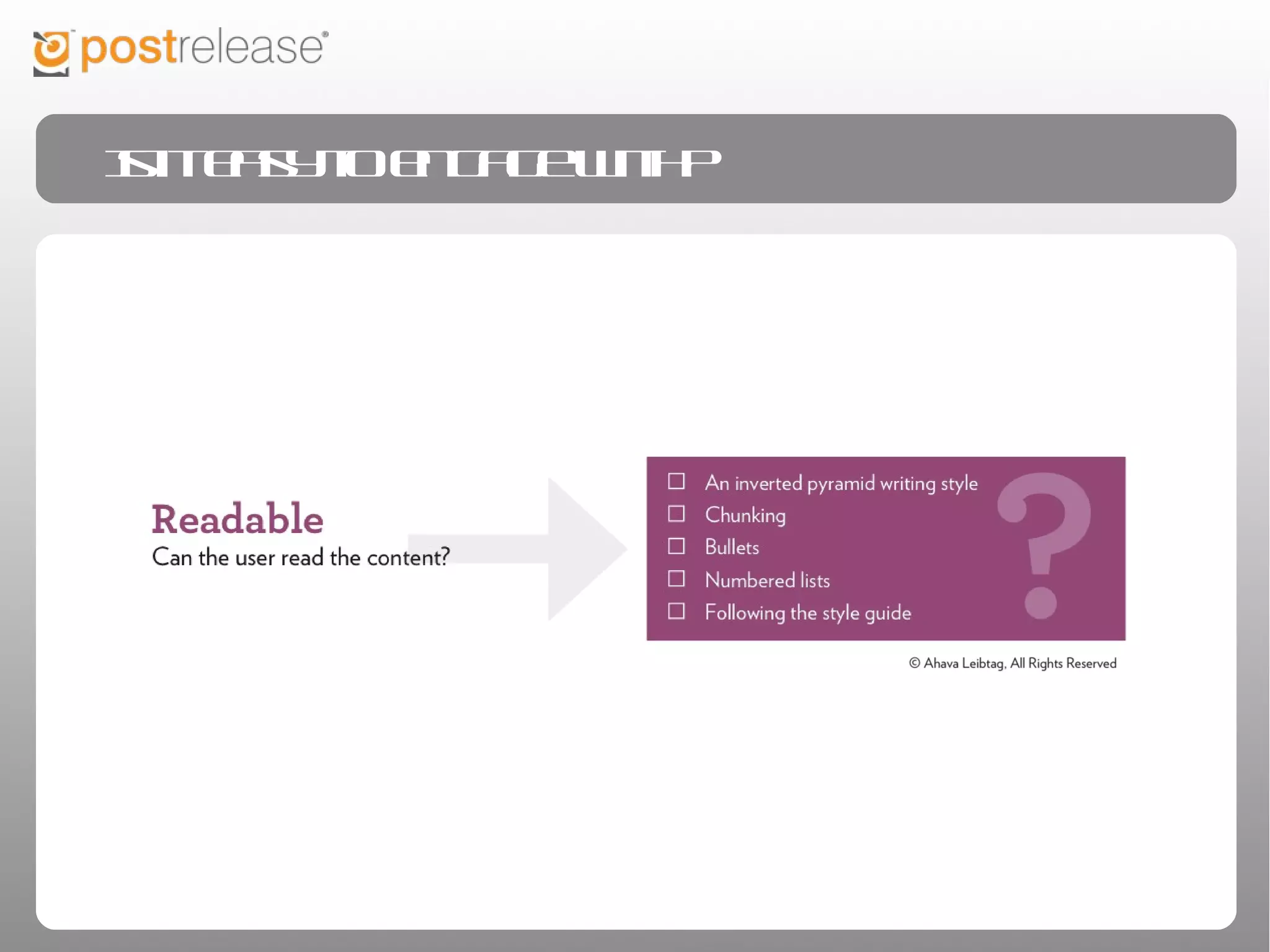Is it easy to engage with?
 