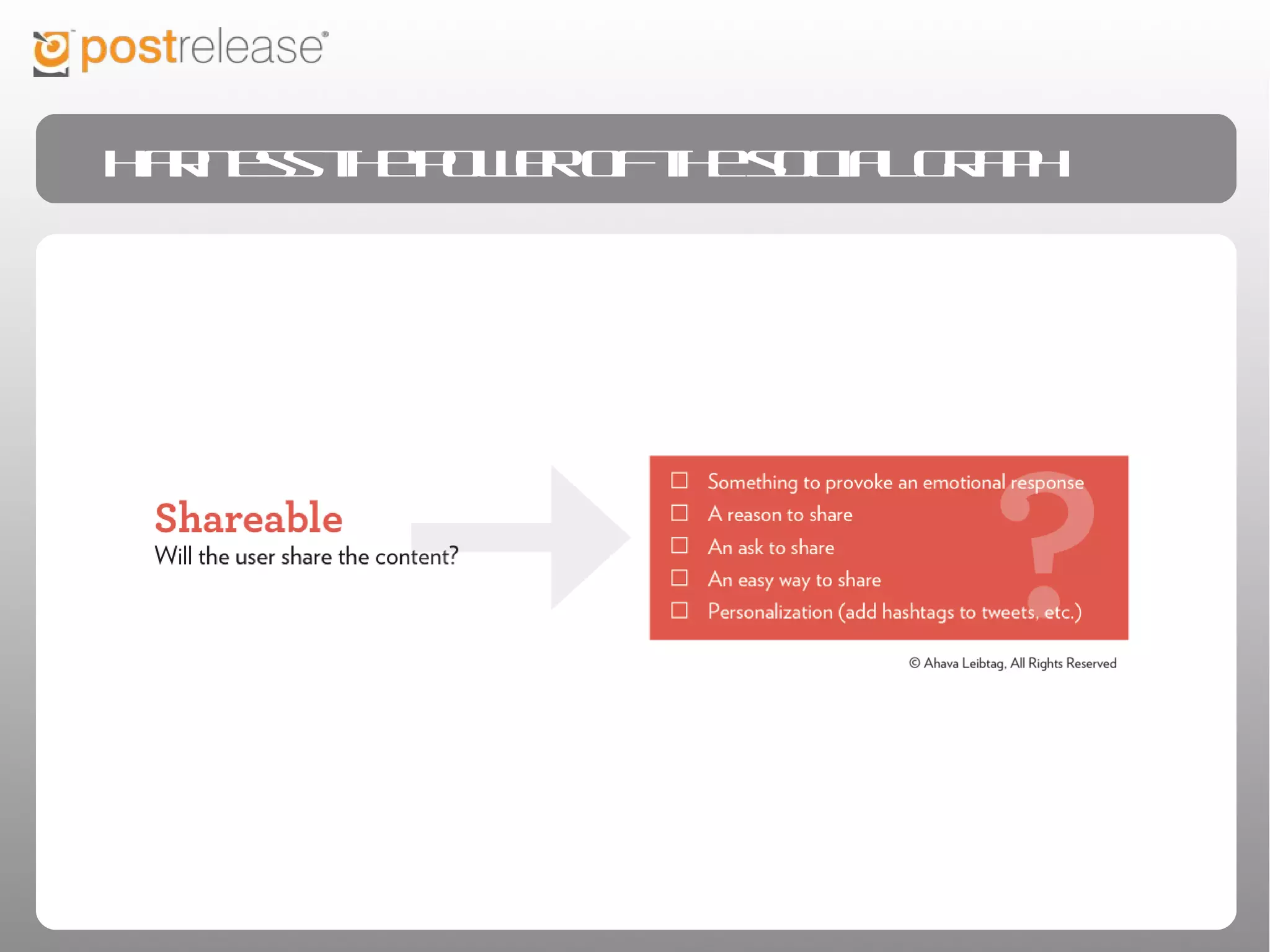 Harness the power of the social graph
 